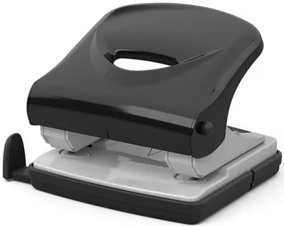 Perforator Erich Krause - U35, până la 35 foi, negru
