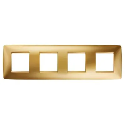 Placa ornament CProiector HORUS ONE - IN METALLISED TECHNOPOLYMER - 2+2+2+2 modul HORIZONTAL - GOLD - CProiector HORUS