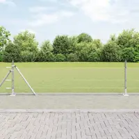 vidaXL Gard hexagonal cu bază din beton 100 x 0,5 m Oțel Galvanizat
