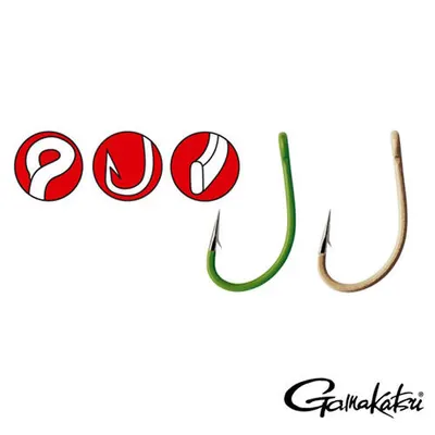 Carlige Gamakatsu G-Carp A1 Green Super, Nr 4, 10 Buc / Plic