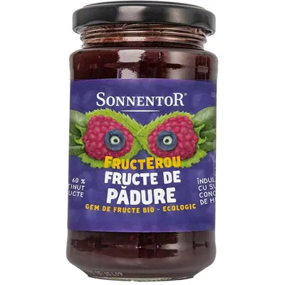 Gem de Fructe de Padure Indulcit cu Suc de Mere Fructerou Ecologic/Bio 250g