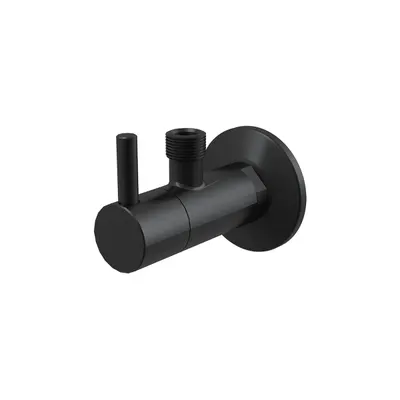 Robinet coltar cu filtru 1/2 tol x 3/8 tol ARV001-BLACK Alcadrain BLACK EDITION negru mat