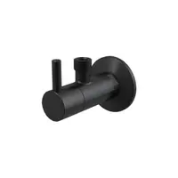 Robinet coltar cu filtru 1/2 tol x 3/8 tol ARV001-BLACK Alcadrain BLACK EDITION negru mat