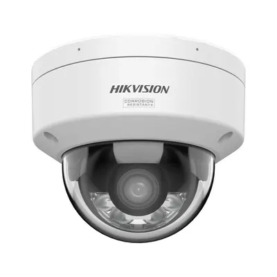 Camera supraveghere IP Dome cu iluminare duala Hikvision ColorVu DS-2CD2187G3-LIS2UY, 8 MP, 2.8 mm IR/lumina alba 30 m, slot card, microfon dual, anti-coroziune, PoE