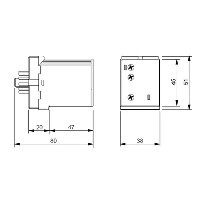 Releu temporizator 12-240V 8A 2C comutator