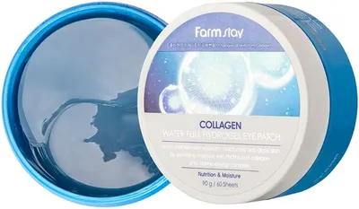 FarmStay Collagen Plasturi pentru ochi Water Full, 30 x 2 buc