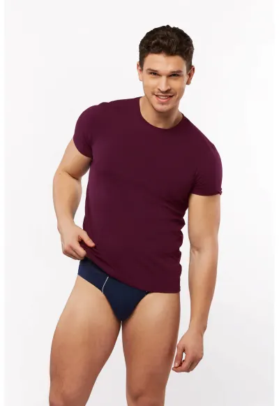 Tricou maneca scurta TB01 - - Visiniu