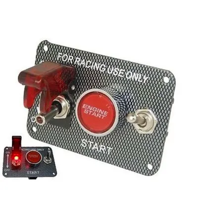 Buton pornire cu cablaj si releu RACING Cod:3020