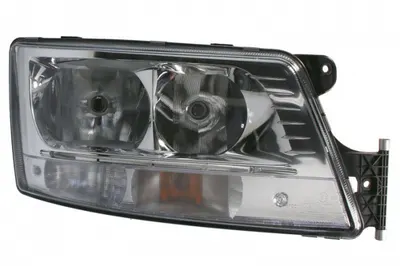 Far dreapta (2 H7 LED PY21W, electric, cu motor, culoare insert: crom platinat, culoare indicator: transparent) potrivit MAN TGX I 06.06-09.21