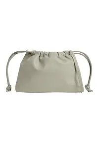 Geanta bucket de piele ecologica - Verde pal