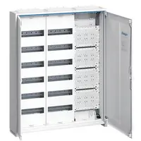 Tablouri de distributie IP31 cu sectie multimedia 144 module (6X24), aplicat Hager Univers FWB63K1