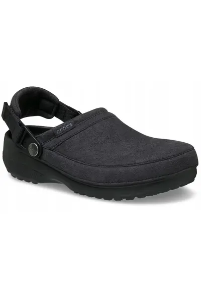 Saboti barbati - Classic Crafted Vegan Suede Clog 211930 - negru - Negru