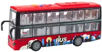 Jucărie pentru copii Lean Toys - Autobuz cu etaj, 1:16