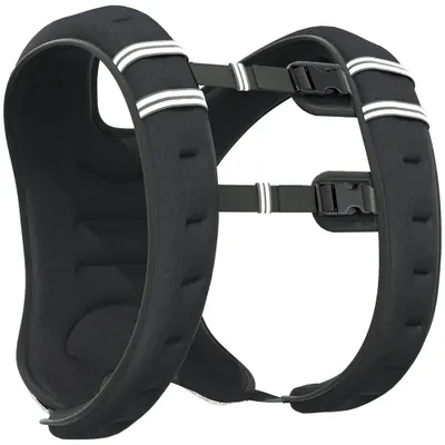 HOMCOM Vestă de Greutate Reglabilă pentru Antrenament de Forță, 10 kg, 40x35 cm, Negru | Aosom Romania