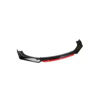 Prelungire bara fata universala spoiler auto negru lucios cu rosu 175 cm din ABS flexibil 4 piese Cod: SP1005-1