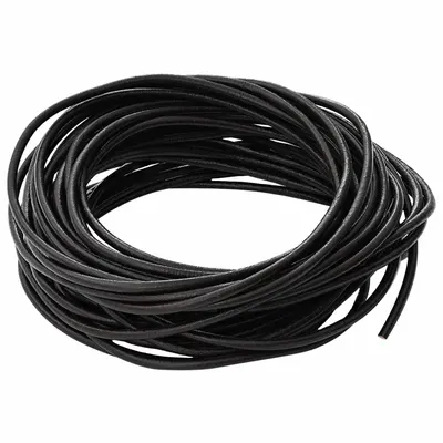 vidaXL Cord din Piele 1 Maro închis Ø2,5 mm x 5 m Piele