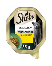 Hrană umedă pisici adulte pui în gelatină SHEBA Delicacy 85 g