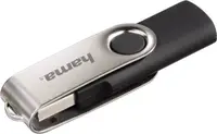 Memorie flash Hama - Rotate, 32GB, USB 2.0, gri/negru