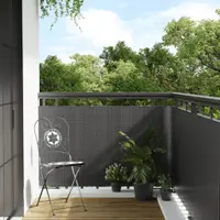 vidaXL Paravan pentru balcon, antracit, 300x80 cm, poliratan