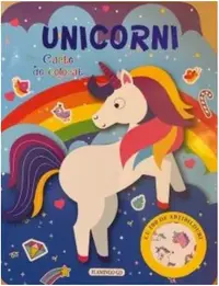 Unicorni. Carte de colorat cu 100 de abțibilduri - Paperback brosat - ***
