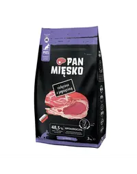 PAN MIĘSKO Vitel si miel hrana pentru seniori M 3 kg