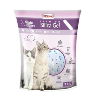 Asternut igienic pentru pisici Silicat Gel Figaro Classic 3,8L