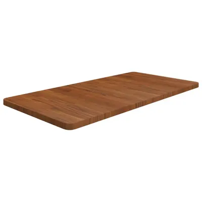 vidaXL Blat de baie, maro închis, 100x50x2,5 cm, lemn masiv tratat