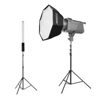 Kit lumini TikTok: Patona GLP100 RGB + ST-20RGB + Stative + Softbox - Default Title