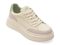 Pantofi sport PASS COLLECTION albi, M960006, din piele naturala