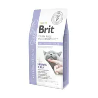 BRIT VD Gastrointestinal, Hering, dietă veterinară, hrană uscată fără cereale pisici, sistem digestiv, 5kg