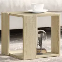 Gossi masuta de cafea, stejar sonoma, 32x32x30 cm, lemn prelucrat