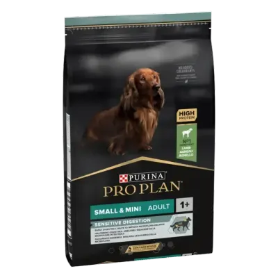 Hrana uscata pentru caini Pro Plan Small Mini Adult Sensitive Digestion cu miel 3 kg