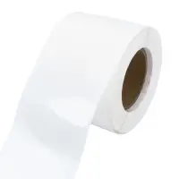 Rola cu stickere rotunde transparente (500 buc/rola) - 3.8cm