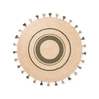 Covor în culoare naturală reversibil/țesut manual rotund din iută ø 200 cm Basil – Hanse Home