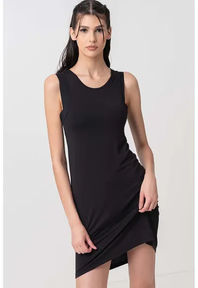 Rochie din amestec de modal - Negru