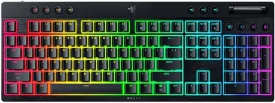 Tastatură mecanică Razer - BlackWidow V4 Low-profile HyperSpeed Yellow Switch, wireless, Linear, neagră