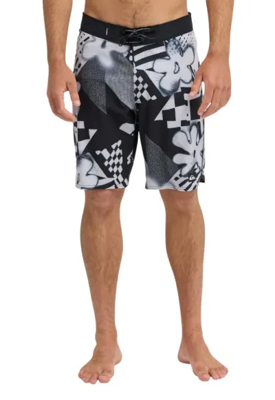Pantaloni scurti de baie cu snururi si model