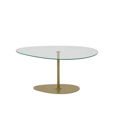Masuta de cafea PORTO, auriu, 90x60x40 cm