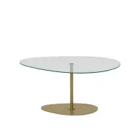 Masuta de cafea PORTO, auriu, 90x60x40 cm