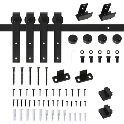 HOMCOM Set Complet Ușă Glisantă de 183 cm - Perfect pentru orice spațiu | Aosom Romania