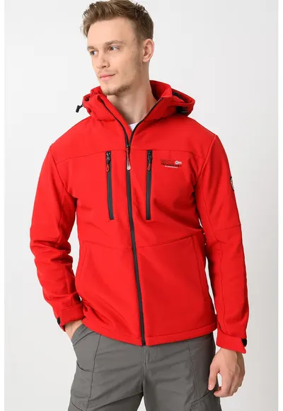 Jacheta softshell cu fermoar Timmex - Rosu