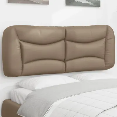 vidaXL Pernă pentru tăblie de pat, Hvar, cappuccino 140 cm piele artificială