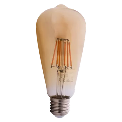 Bec LED EVO17 Filament ST64 6W E27 2200K Auriu