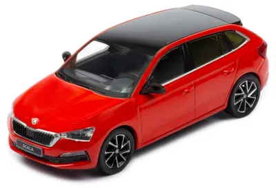 Model de colecție IXO Contemporary: Automobile - Skoda Scala, red, 2019