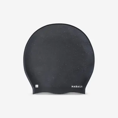 Cască de înot silicon Mărime universală Păr voluminos Negru