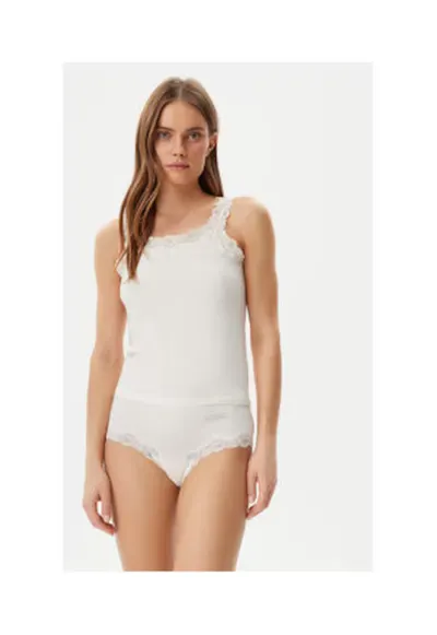 Top de pijama din amestec de modal si bumbac