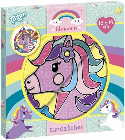 Trusă creativă Totum - Decorațiune DIY pentru ferestre cu unicorn