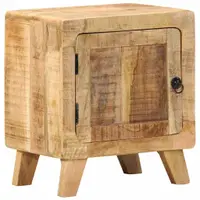 Gossi noptiera 40x32x46 cm lemn masiv mango brut
