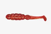 Vierme Jackall Goodmeal Shad 2 Inch Red Gold Flake 7 Buc / Plic
