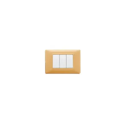 Placa ornament 4 module Vimar(Plana)Reflex amber